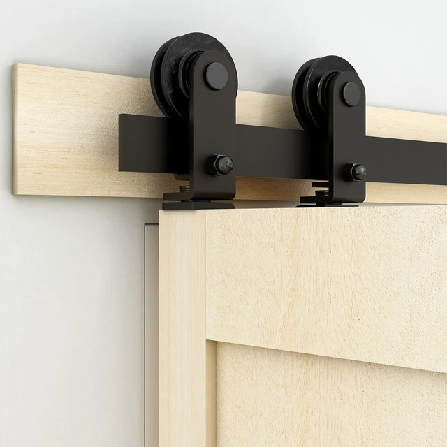 CCJH Bifold Sliding Barn Door Hardware Kit