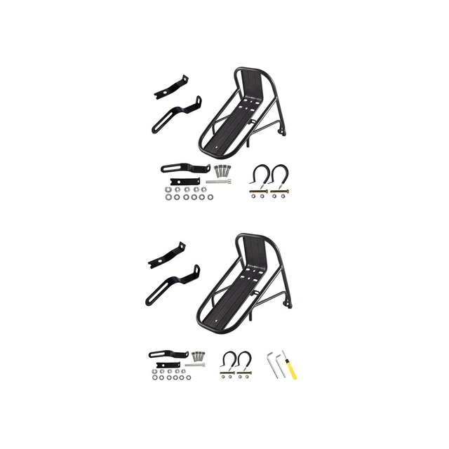 Porte-fourche Avant Vélo – Sacoche Chargement Porte-bagages Avant – Métal Noir