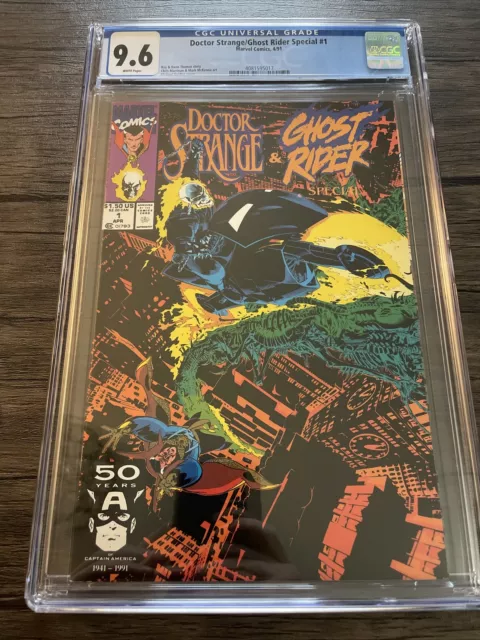 Doctor Strange / Ghost Rider Special #1 Cgc 9.6 Graded 1991 Michael Golden Cover