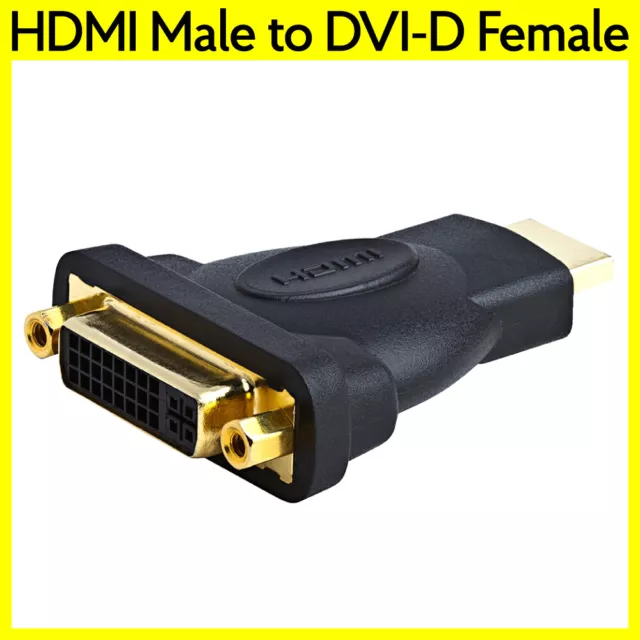 HDMI Male to DVI Female Adapter M-F Connector Converter for PC Monitor HDTV LCD