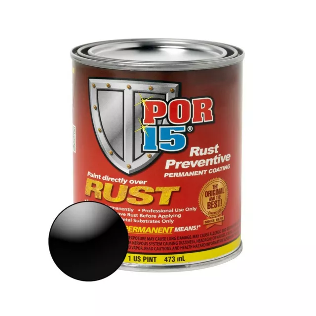 POR-15 Gloss Black Rust Preventive Paint Lead-Free Durable Chemical Resistant