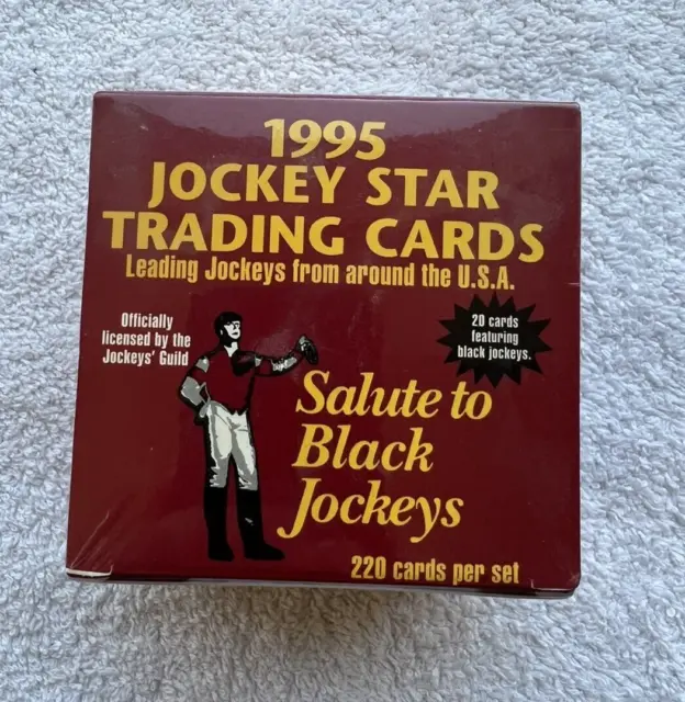 NEW Jockey Star Trading Card Set 220 Cards - 1995 Salute to Black Jockeys SEALED
