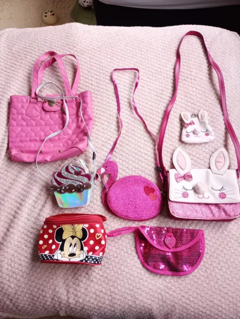 Girls Handbags Pink Flamingo/Rabbit/Minnie Mouse/Cupcake/ Kitsch