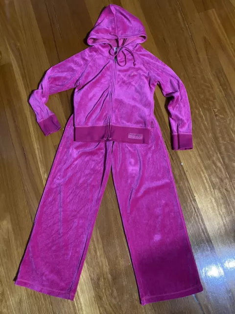 Energetiks Barbie Pink Girls Velvet Dance Tracksuit