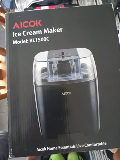 Aicok Bl1500C Ice Cream Maker - Black Brand New 1.5L £15.00 - Picclick Uk