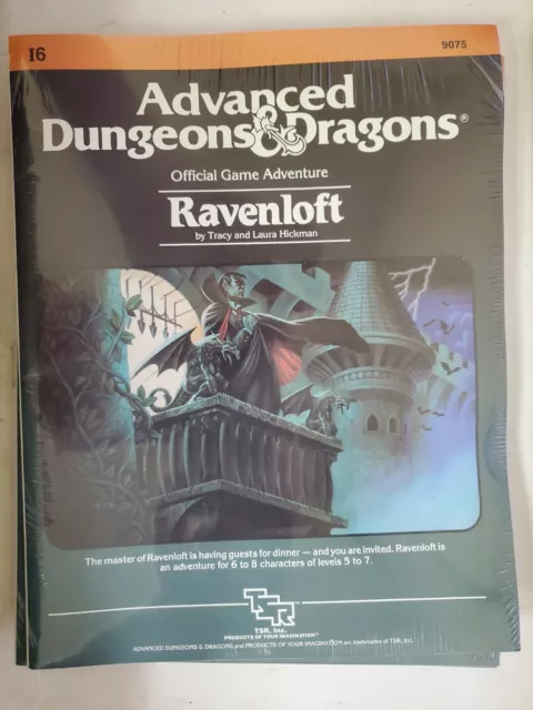 RAVENLOFT I6 1983 1st print! Dungeons & Dragons 1st Edition Module 29d3