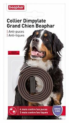 Beaphar - Collier anti-puces et anti-tiques au Dimpylate - grand chien - marron