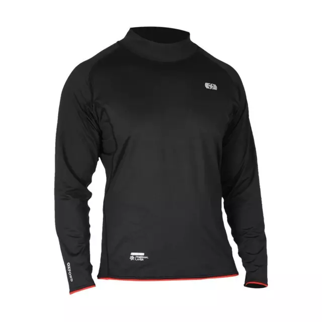 Oxford Motorcycle Warm Dry High Neck Shirt Motorbike Base Layer Top Black