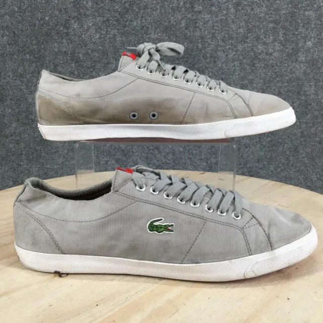 Lacoste Shoes Mens 12 Marcel Casual Sneaker RS SPM Gray Fabric Lace Up Low Top
