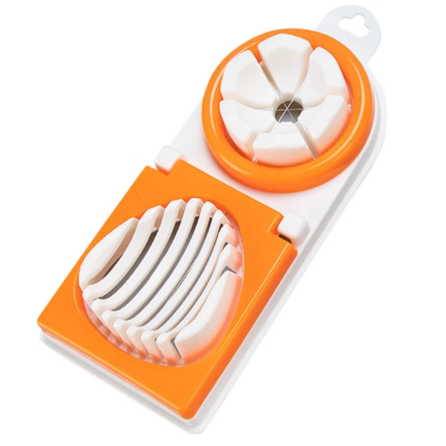 2 IN PRACTICAL Fruit Slicer DIY Egg For Kitchen Heavy Duty £6.99
