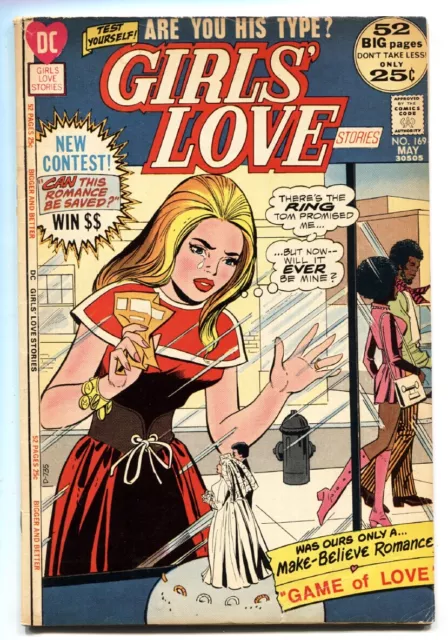 Girls' Love Stories #169  1972 - DC  -VG - Comic Book