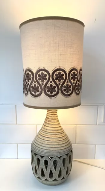 Vintage Large KP Pottery Table Lamp Base Mid Century 1970's Studio Pottery