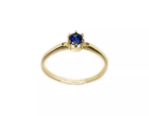 Blauer Saphir Gold Ring Antik 19thC Mittelalter Zauberei Prophecy Schwarze Magie