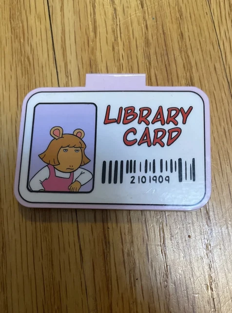 Arthur's D.W. Dora Winifred Library Card Magnet Clip Toy Stationary Toy