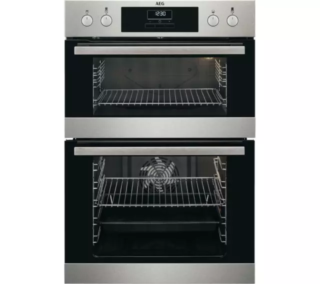 AEG DCB331010M Double Oven Built In Multifunction - Stainless Steel - A120975