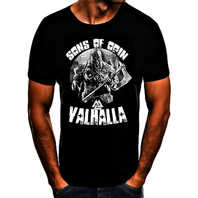 Sons of Odin Valhalla Vikings vichingo Odin Uomo Unisex T-shirt