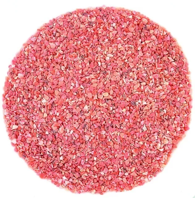 Chip de incrustación artesanal de resina rosa color coral de media onza 2 mm y menos