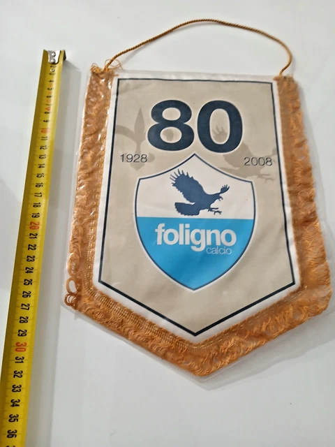 Fanion Gagliardetto Calcio Vintage – US AOSTA – 27x37 Cm – Début 80's