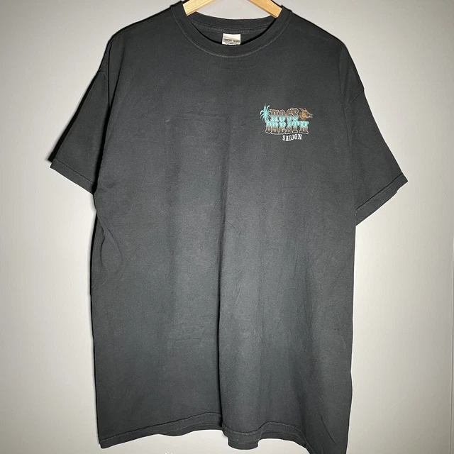 Hog’s Breath Saloon T-Shirt XL Black Key West Florida Biker Tee Motorcycle