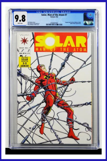 Solar Man Of The Atom #7 CGC Graded 9.8 Valiant March 1992 Comic Book