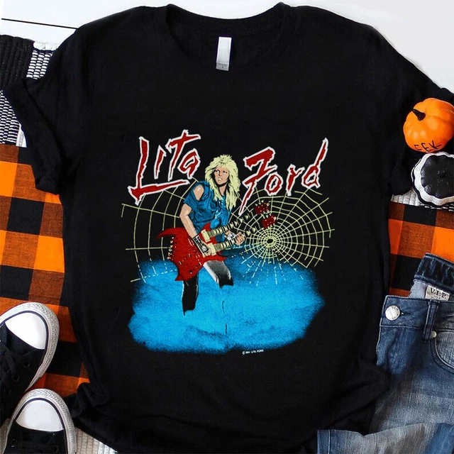 Vintage 1984 LITA FORD TOUR Tour Short Sleeve Black