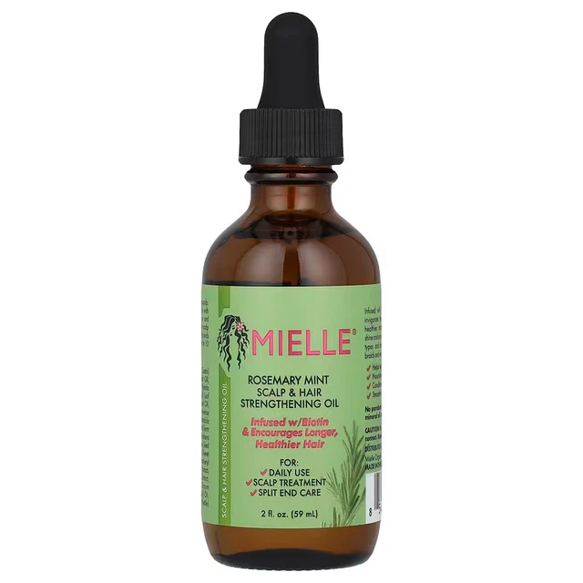 MIELLE SCALP & Hair Strengthening Oil, Rosemary Mint, 59 ml, Expiry