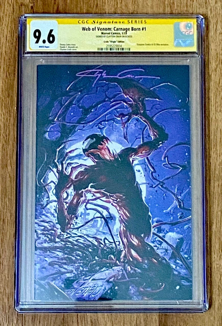 Web Of Venom Carnage Born #1 (Marvel - 2019) Virgin Var CGC SS 9.6 Cates Crain