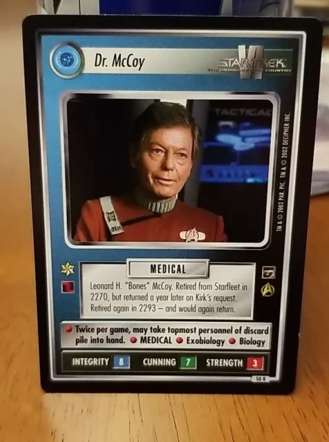 Star Trek: Dr. McCoy The Motion Picture STCCG Decipher 1E  Nm
