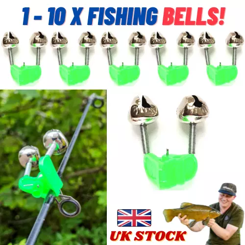 Fishing Bells Sea Fishing Night Rod Tip Twin Bell Bite Alarm - Uk