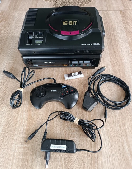 Sega MEGADRIVE MEGA CD Combo - Region free +  FRAM upgrade - Cables et manettes