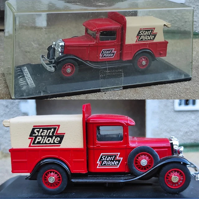 Solido 8004 - Ford Publicitaire Dunlop Jaune/Rouge 1:18 (occasion)
