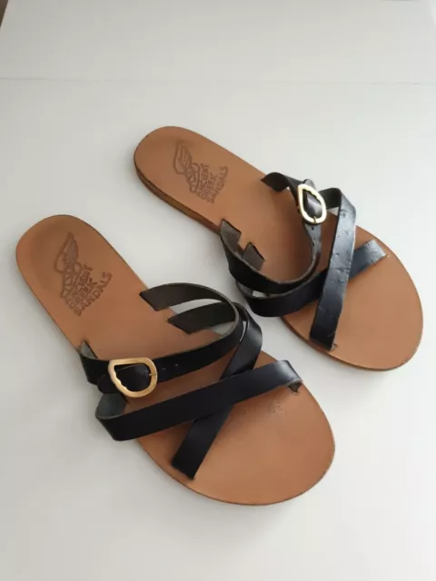 Ancient Greek Sandals : Superbe Sandalettes En Cuir P 38