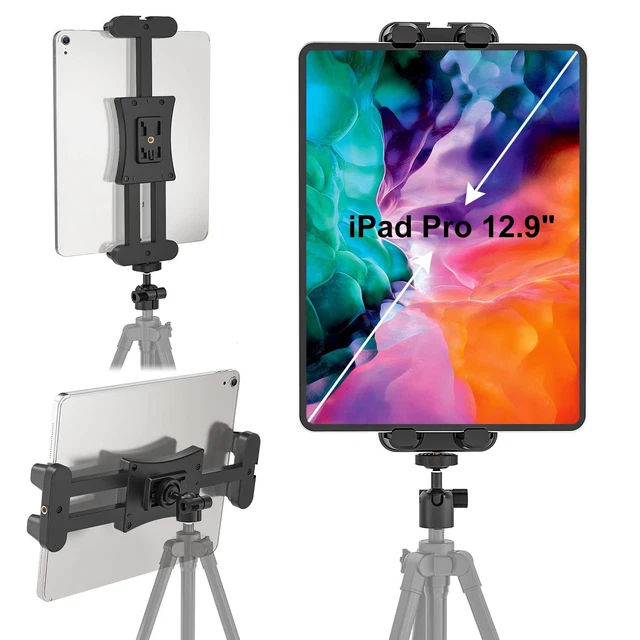 Support De Tablette Réglable 360° - Pour IPad, Smartphones Et Tablettes 4.7 à 12.9" - Fixation Par Pince - 10