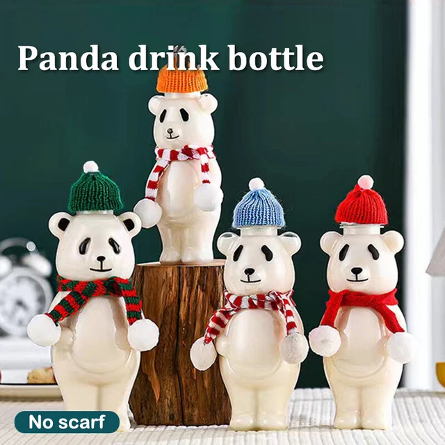 Cute Water Bottle Panda Shaker Bottle Milk Tea Drinking Cup Portable Bottle G ql