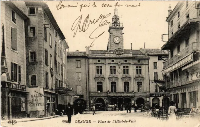 CPA ORANGE - Place de l'Hotel de Ville (477298)