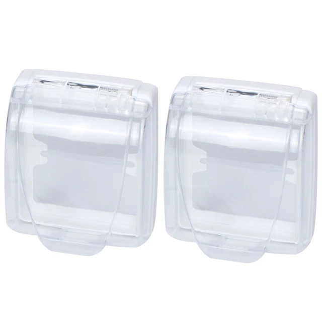 2 pz Abs Cover Campanello Copertura Campanello Copertura Impermeabile Trasparente