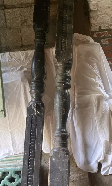 architectural salvage pair of columns 88” tall Wood