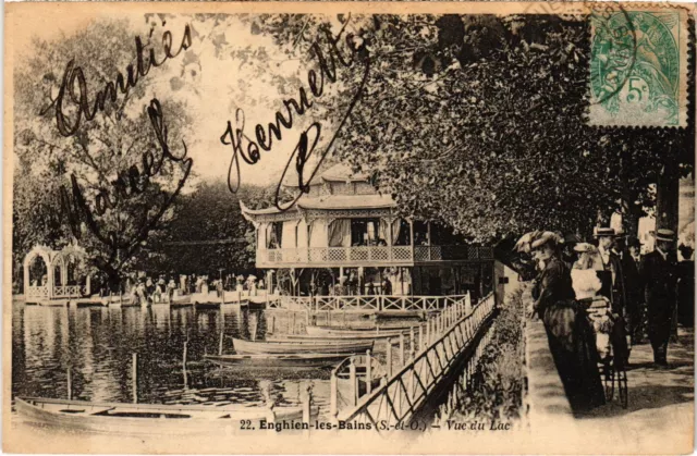 CPA Enghien les Bains Vue du Lac FRANCE (1308261)