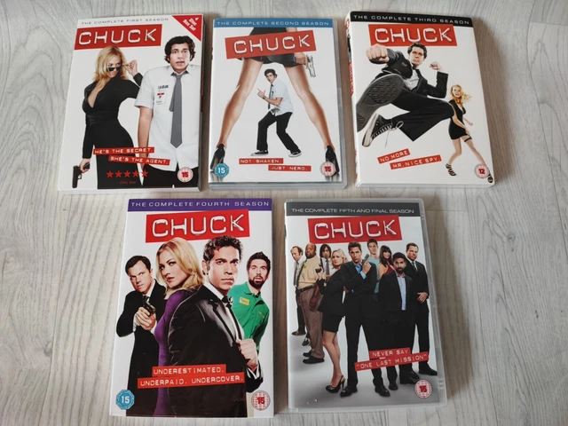 CHUCK THE COMPLETE Series 1-5 1 2 3 4 5 Dvd Set Bundle Us Comedy Crime
