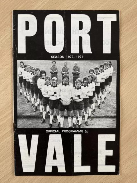 25.8.1973. Port Vale v Shrewsbury Town (Div 3).