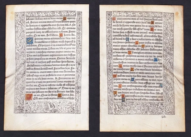 Book Of Hours Livre D'Heures Stundenbuch 1490 Paris Pigouchet Inkunabel