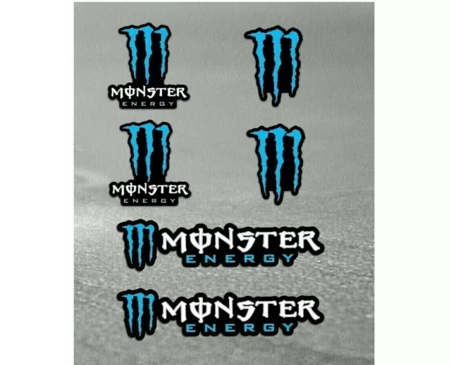 PonziRacing - Scooter and Motorcycle 50cc > Customizing > Adhesives > Monster  Energy > 8251 MONSTER ENERGY STICKER 2PZ MEDIUM 16X13.5 CM