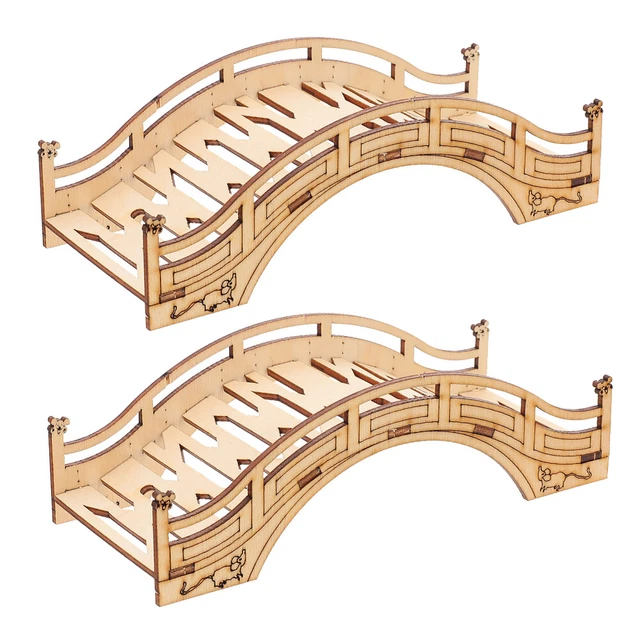 2 Pcs hamster springboard Hamsterspielzeug Papageienschaukel Spielzeug Kauen Hol