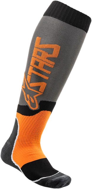 Alpinestars 4701920-9040-L2X Sock Mx Plus2 Gy/Or L/2Xl Calza