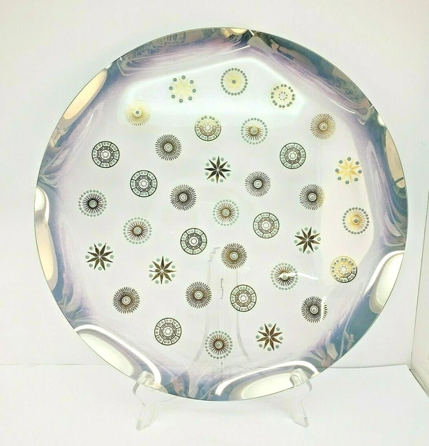 Vintage Dorothy Thorpe Atomic Starburst Round Serving Platter