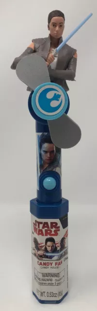 Disney Star Was The Last Jedi Blue Rey Candy Fan (Candy Inside-Unopened)