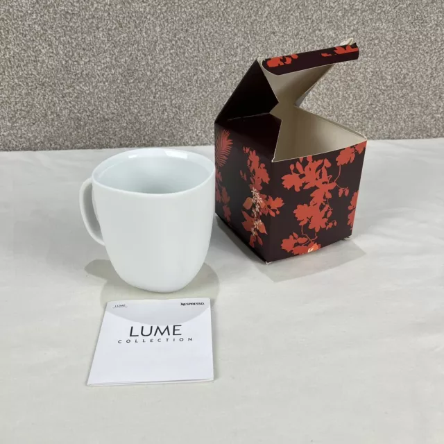 NIB Nespresso Lume Collection Coffee Mug Matte White Ceramic 13.5 Oz