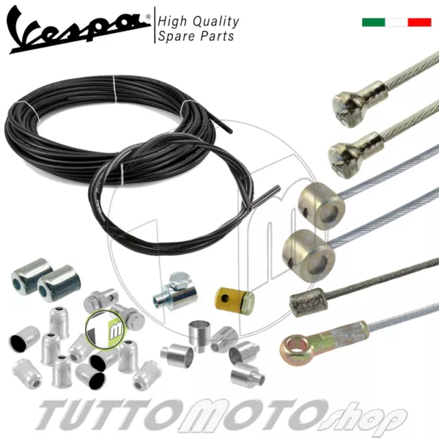 Kit completo guaine fili Vespa PK 50 S- 125 S / PK 50 N / PK 50 XL-125 XL / RUSH