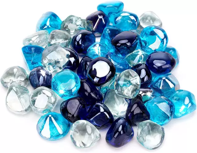 Diamantes de vidrio de fuego mezclado Stanbroil de 10 libras - mazorca mezclada de vidrio de fuego de 1/2 pulgada