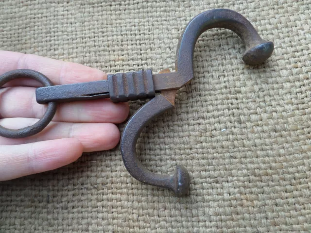Antique Bull Cow Lead Tool Hand Forged Iron 2